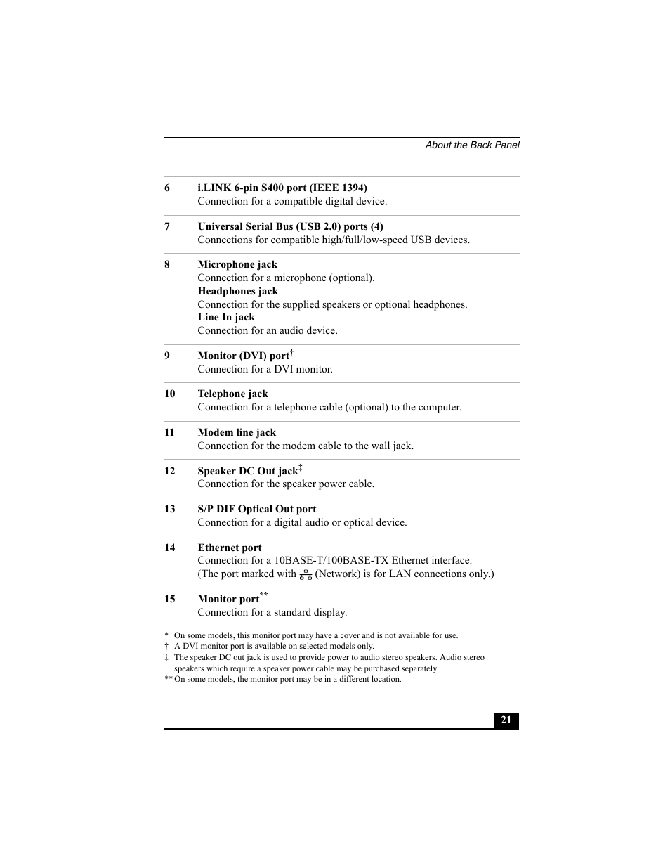Sony PCV-RS312 User Manual | Page 21 / 60