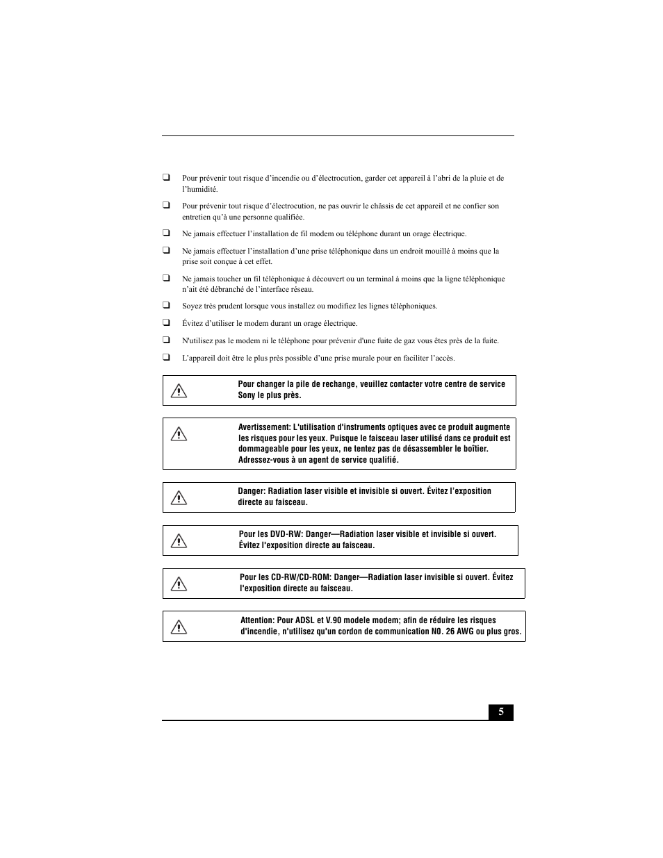 Sony PCV-RS312 User Manual | Page 5 / 60