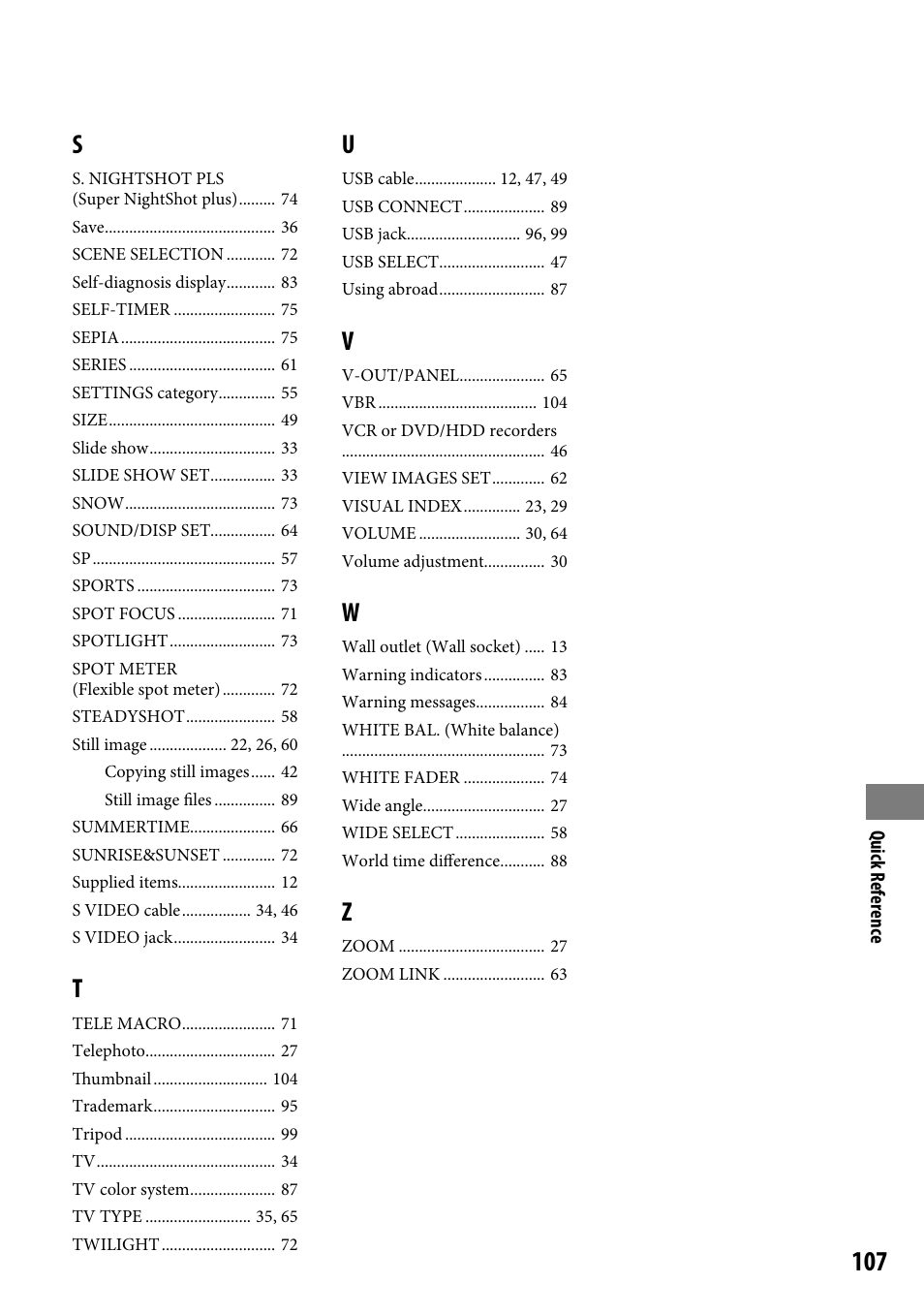 Sony DCR-SR46BDL User Manual | Page 107 / 108