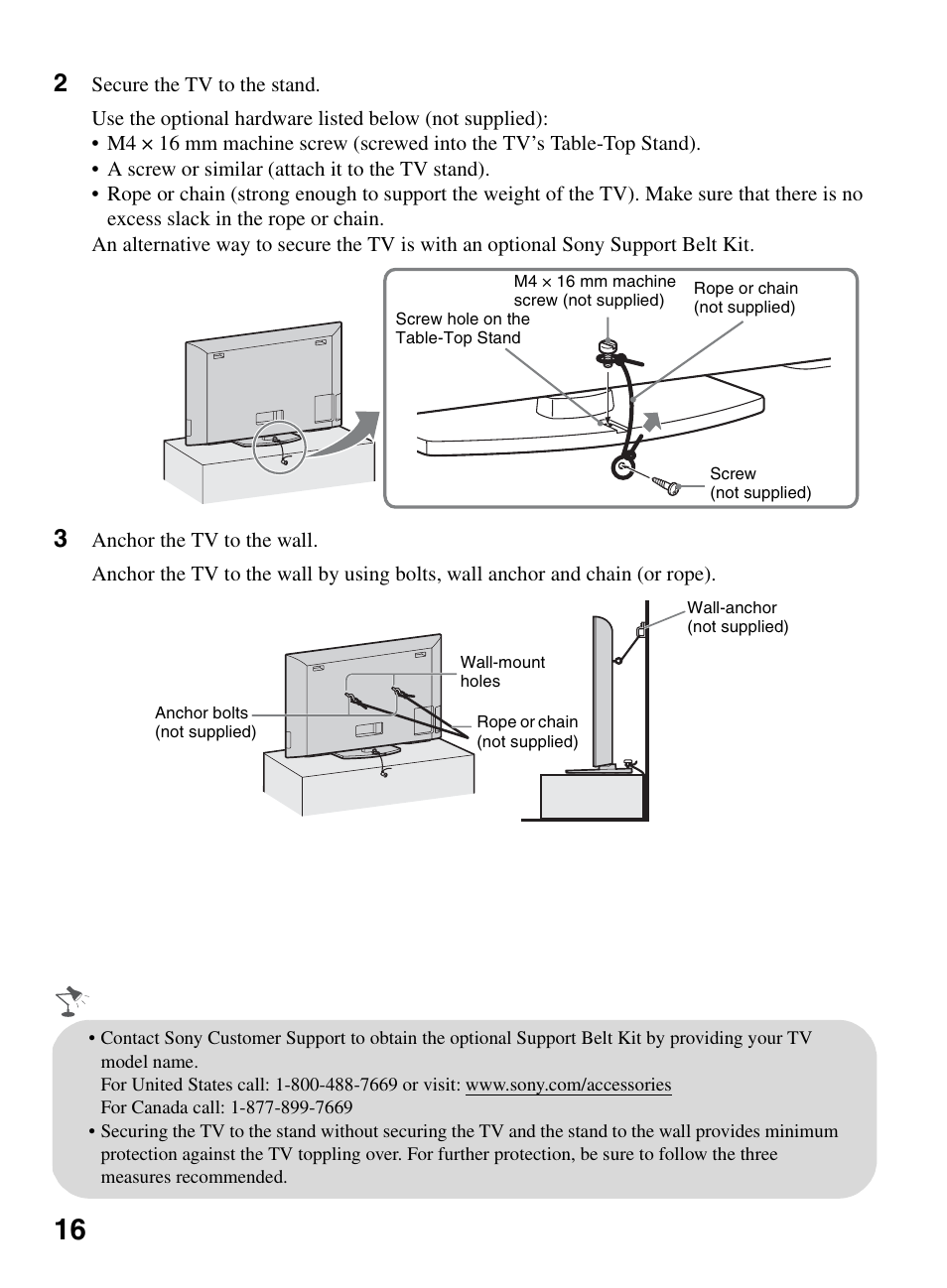 Sony KDL-55BX520 User Manual | Page 16 / 60