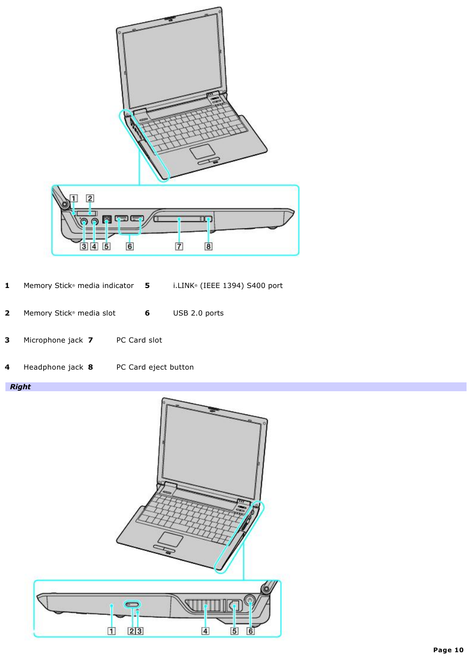 Sony VGN-B100P User Manual | Page 10 / 205