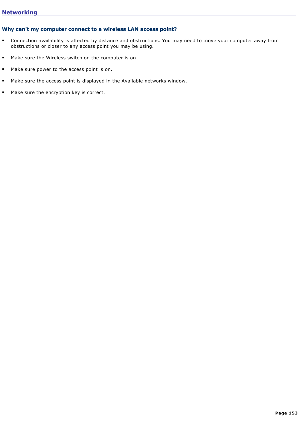 Networking | Sony VGN-B100P User Manual | Page 153 / 205