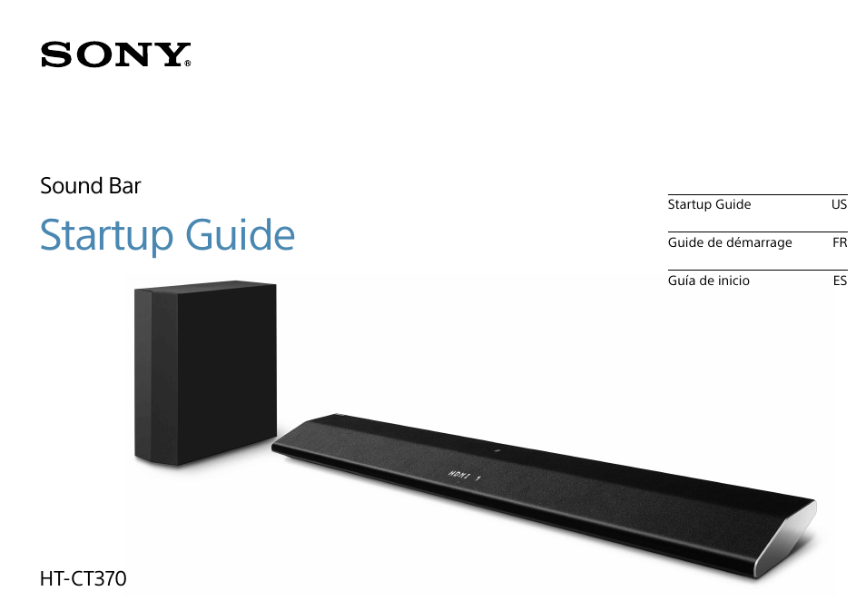 Sony HT-CT370 User Manual | 16 pages