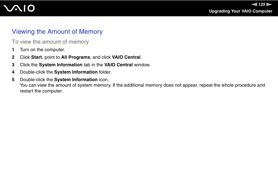 Sony VGN-TX750P User Manual | Page 125 / 195