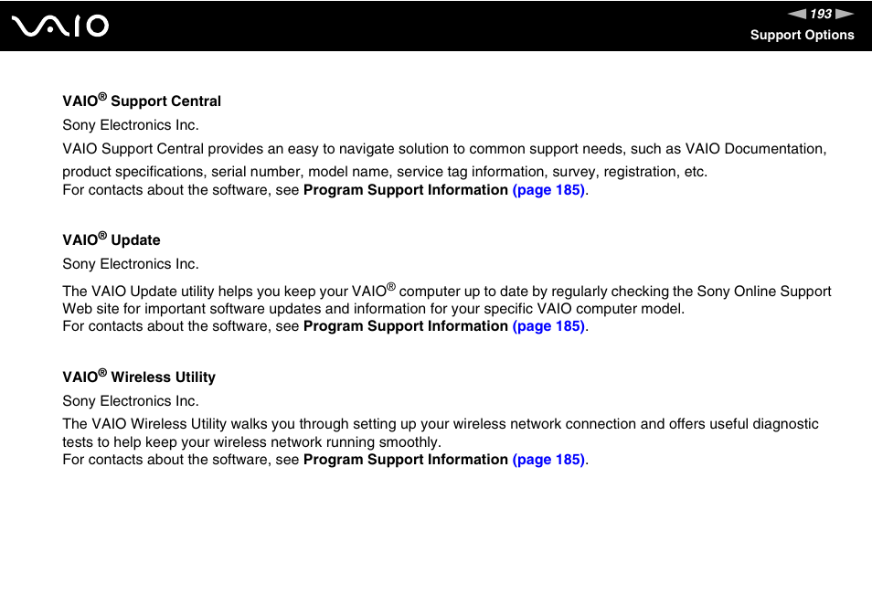 Sony VGN-TX750P User Manual | Page 193 / 195