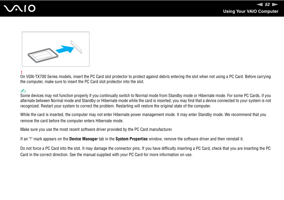 Sony VGN-TX750P User Manual | Page 52 / 195