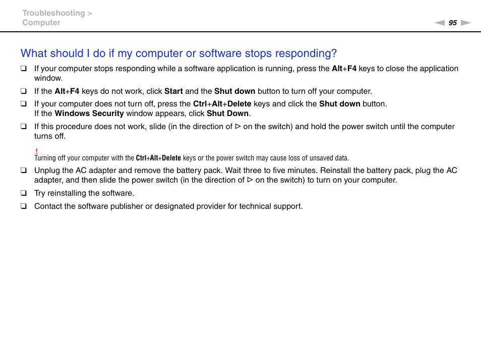 Sony VPCW121AX User Manual | Page 95 / 128