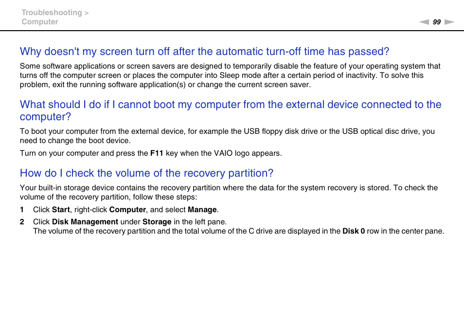 Sony VPCW121AX User Manual | Page 99 / 128