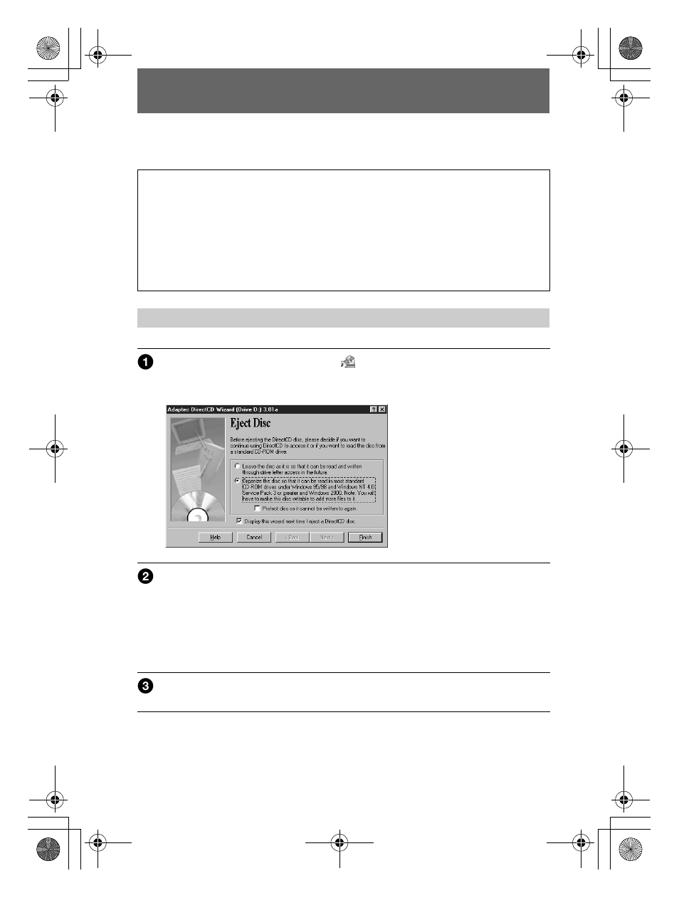 Removing the disc, When using a cd-r, Removing the dis | Ge 12 | Sony MVC-CD300 User Manual | Page 12 / 16