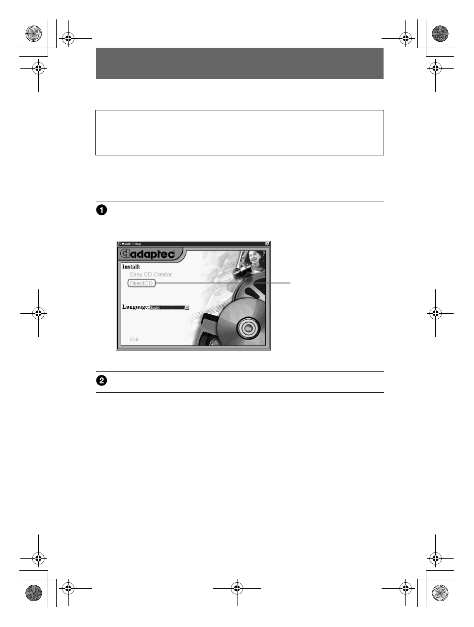 Installing directcd | Sony MVC-CD300 User Manual | Page 8 / 16