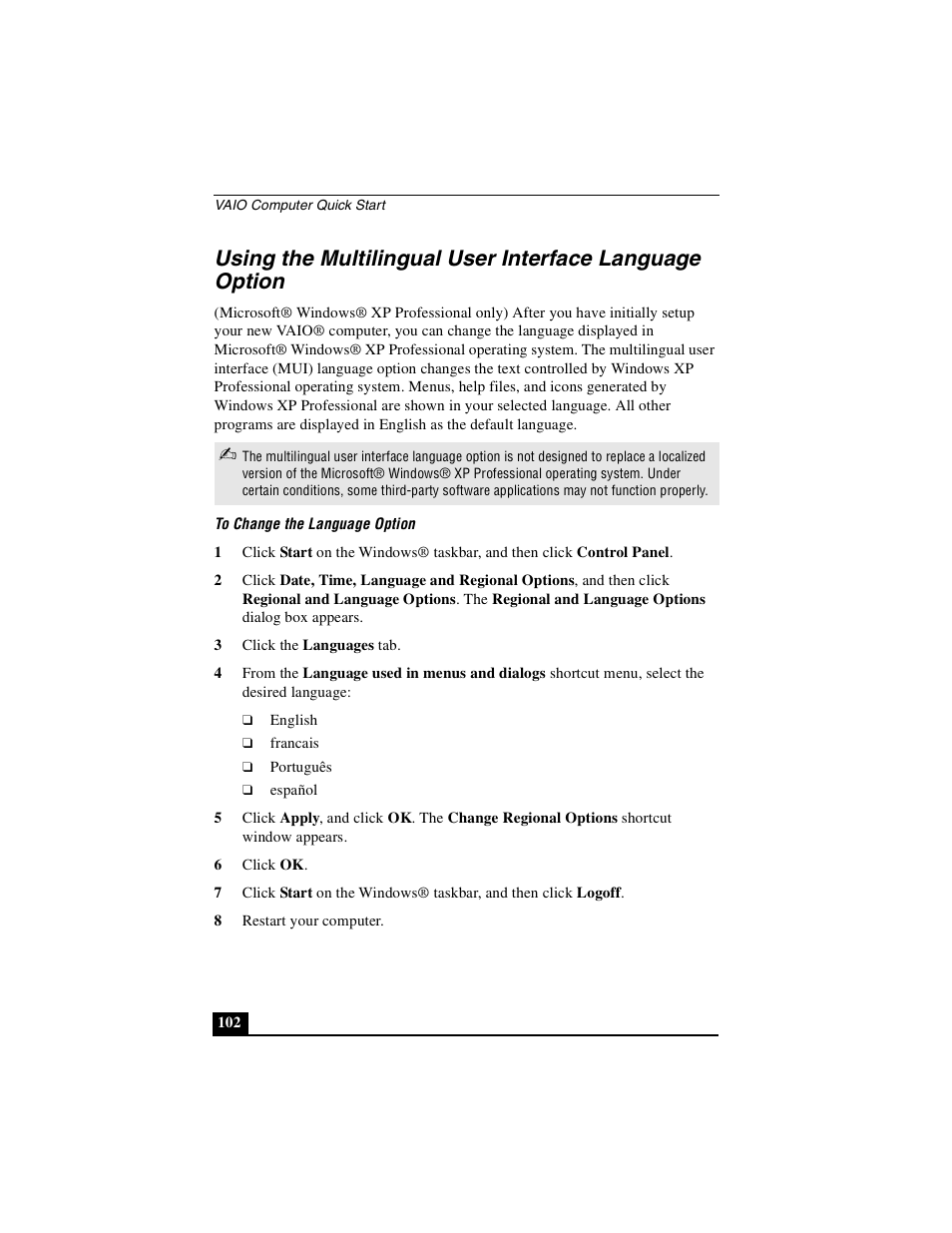 Sony PCG-GRX690P User Manual | Page 102 / 222