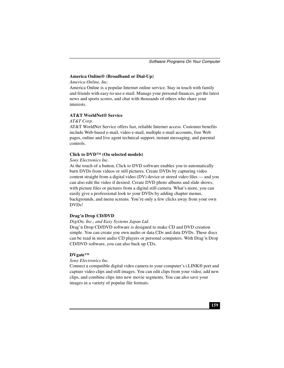 Sony PCG-GRX690P User Manual | Page 159 / 222