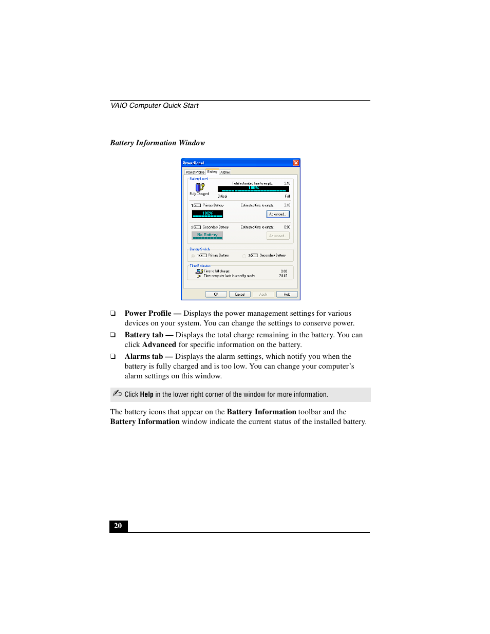 Sony PCG-GRX690P User Manual | Page 20 / 222