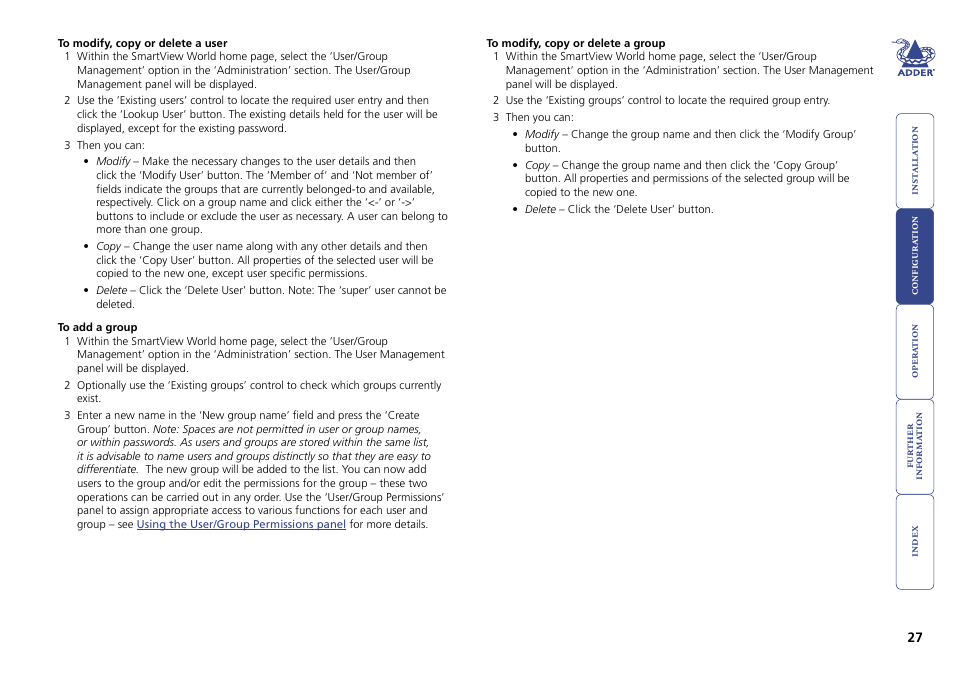 Adder Technology Switch User Manual | Page 28 / 70