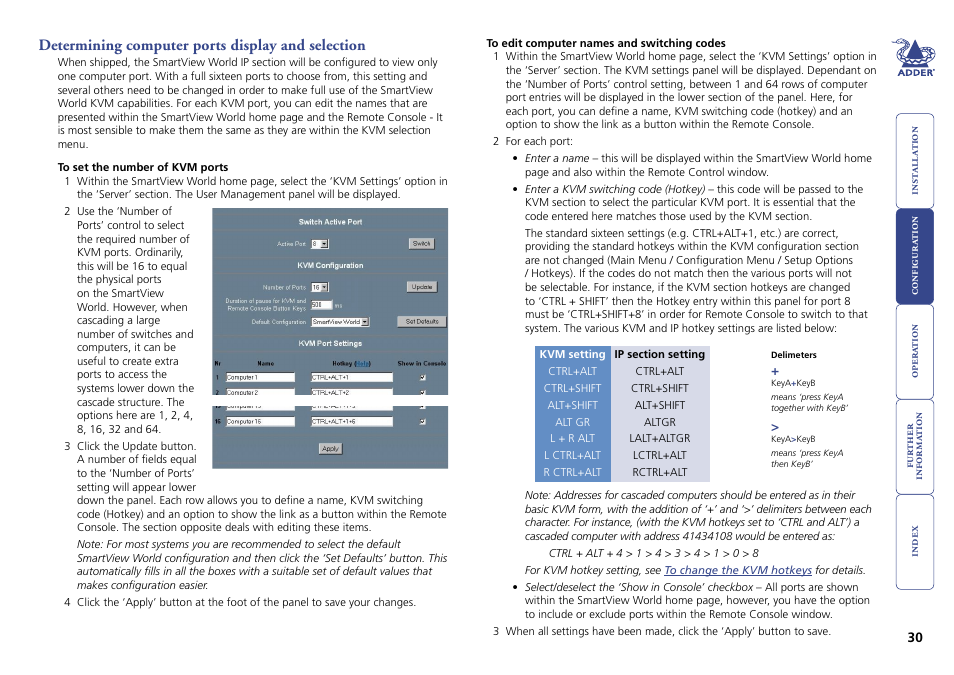 Determining computer ports display and selection | Adder Technology Switch User Manual | Page 31 / 70