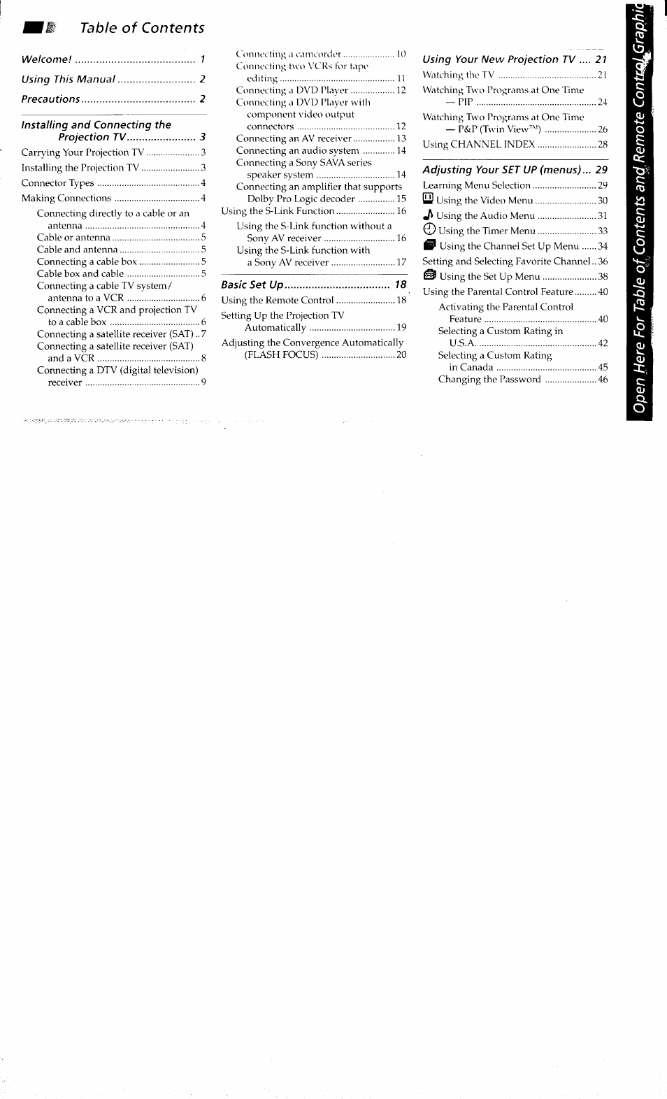 Sony KP-48V80 User Manual | Page 4 / 62
