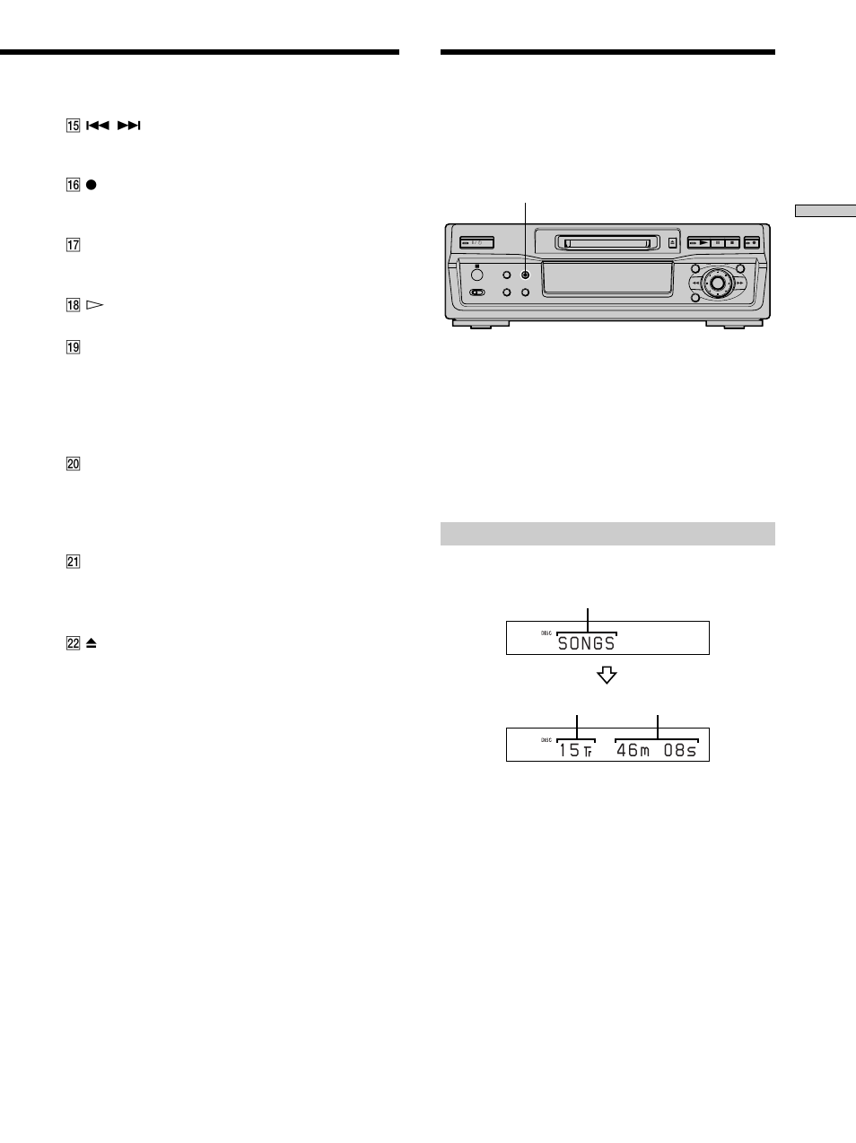 Using the display, When you insert an md | Sony MDS-S40 User Manual | Page 11 / 48