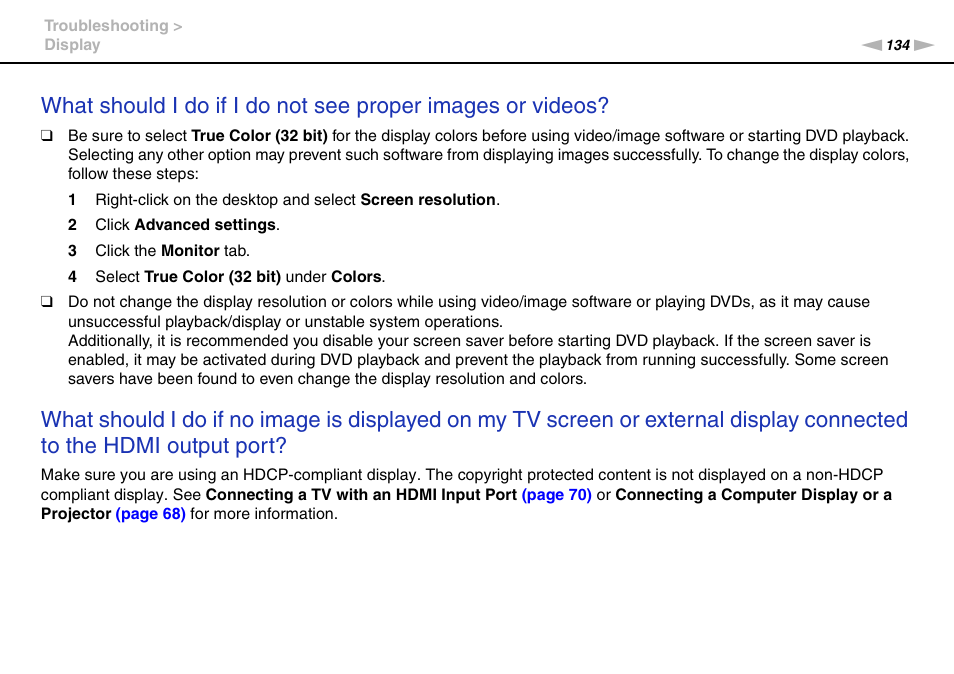 Sony VPCEE45FX User Manual | Page 134 / 151