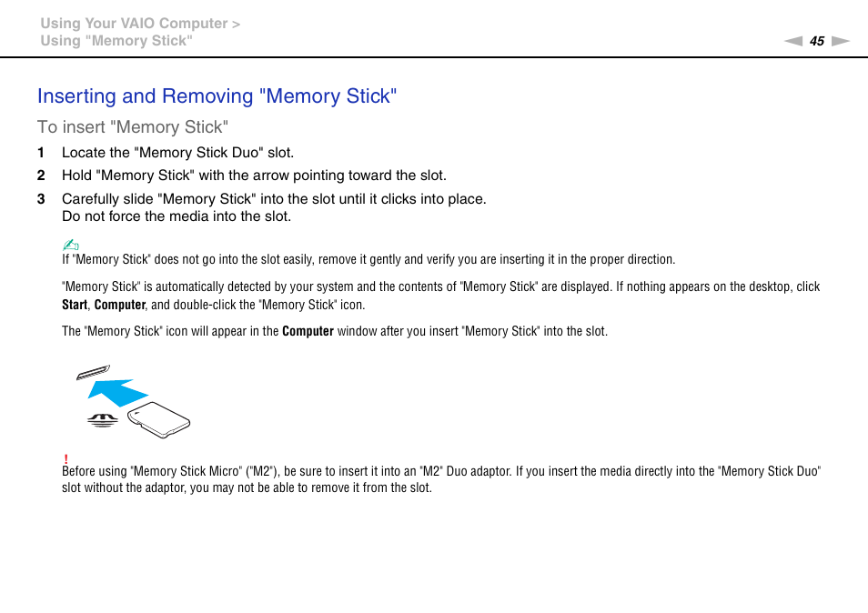 Sony VPCEE45FX User Manual | Page 45 / 151