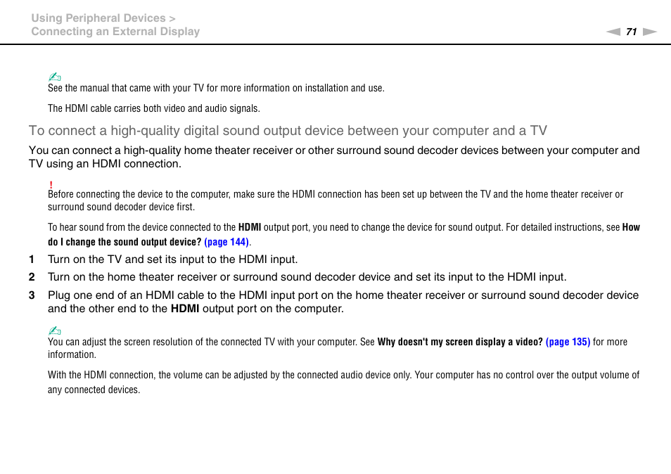 Sony VPCEE45FX User Manual | Page 71 / 151