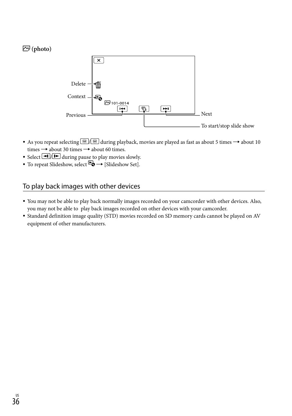 Sony HDR-PJ710V User Manual | Page 36 / 191