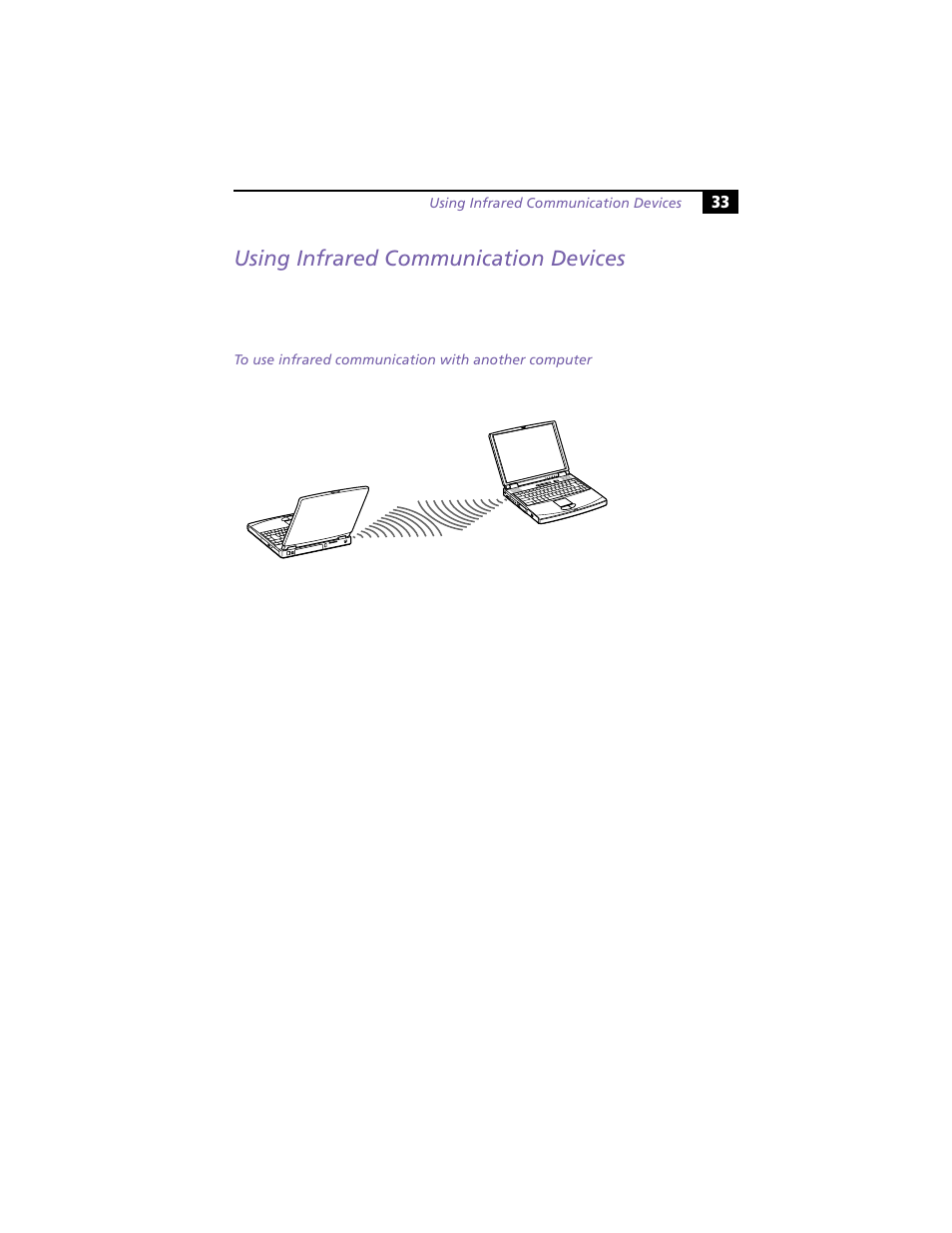 Using infrared communication devices | Sony PCG-F390 User Manual | Page 43 / 97