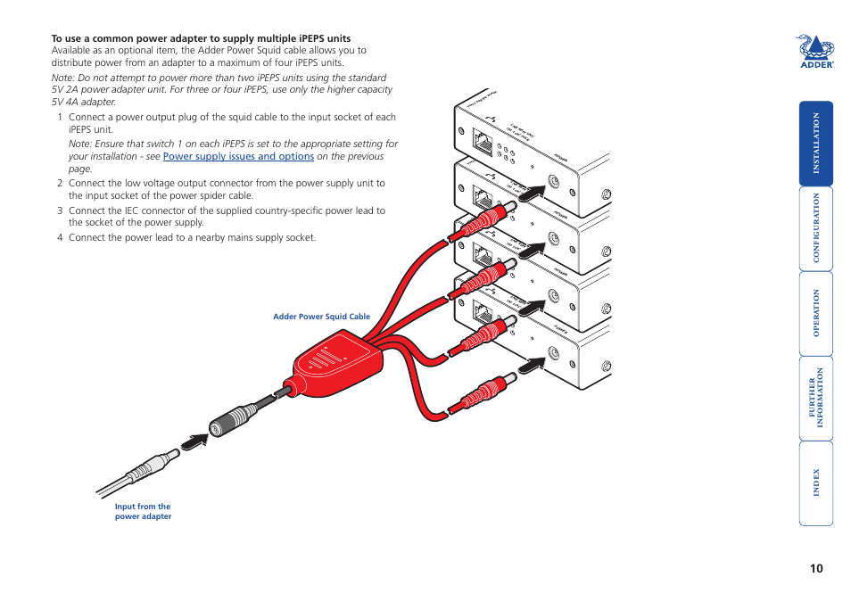 Om a, Common power adapter | Adder Technology AdderLink iPEPS User Manual | Page 11 / 69