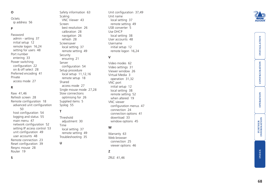 Adder Technology AdderLink iPEPS User Manual | Page 69 / 69