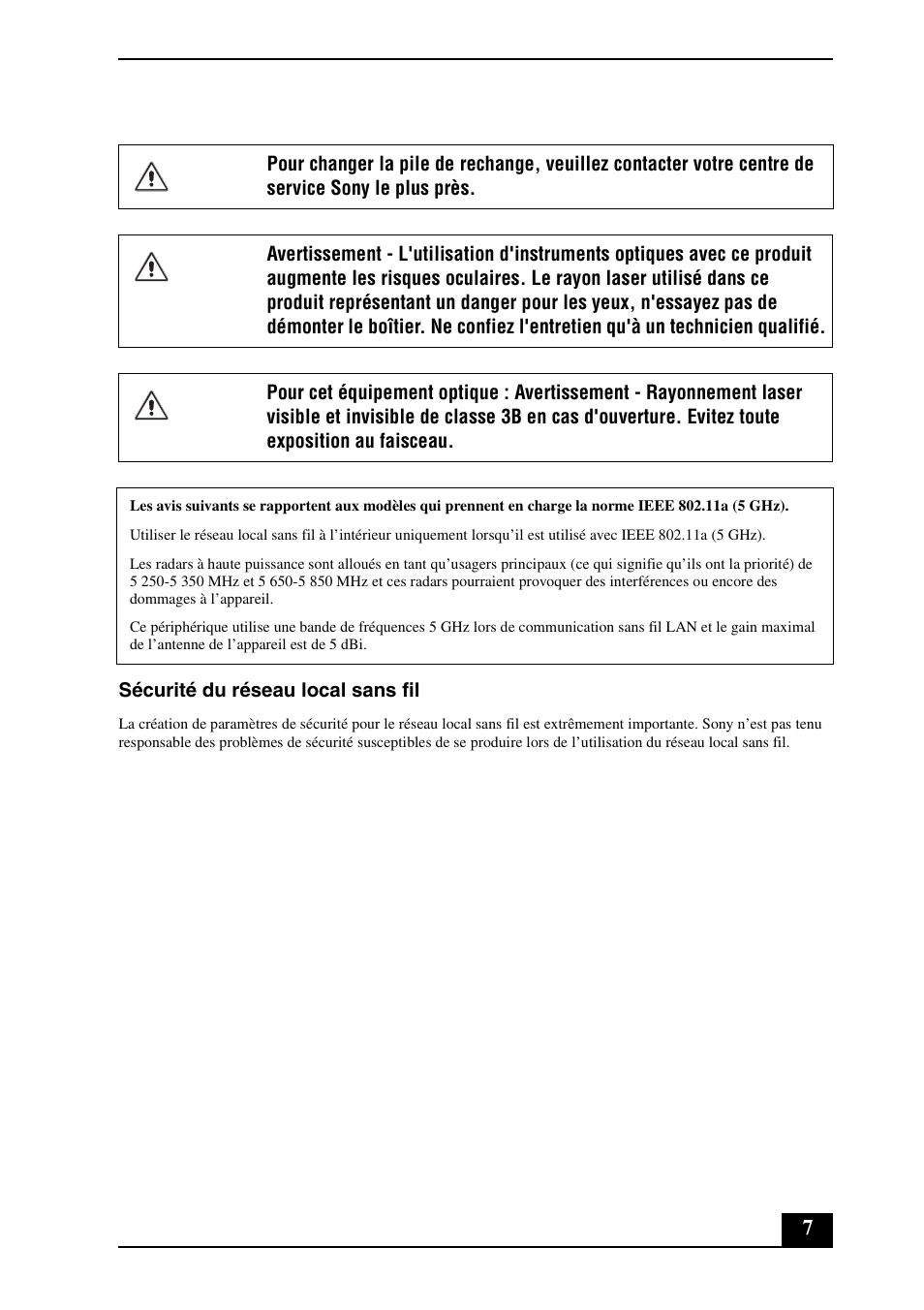 Sony VGC-RT100Y User Manual | Page 7 / 12