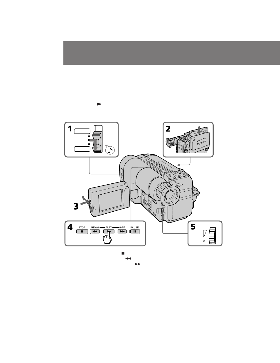 Playing back a tape | Sony CCD-TRV211 User Manual | Page 16 / 56