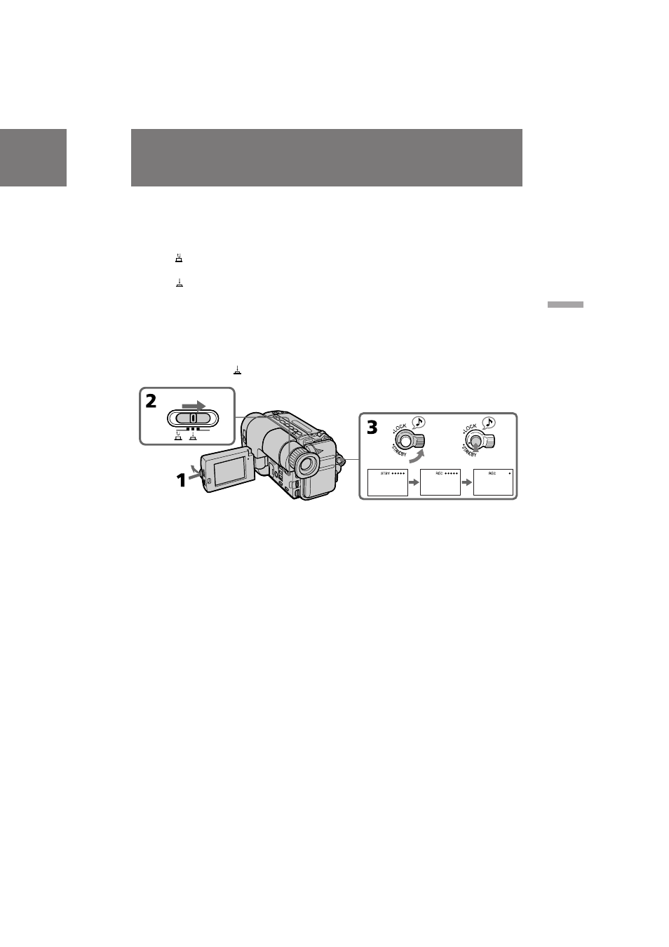 Selecting the start/stop mode | Sony CCD-TRV211 User Manual | Page 25 / 56