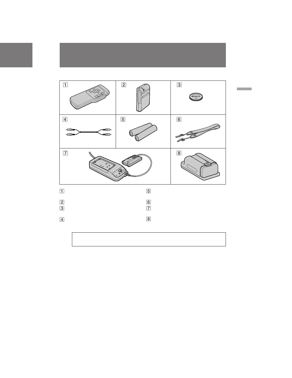 Checking supplied accessories | Sony CCD-TRV211 User Manual | Page 5 / 56