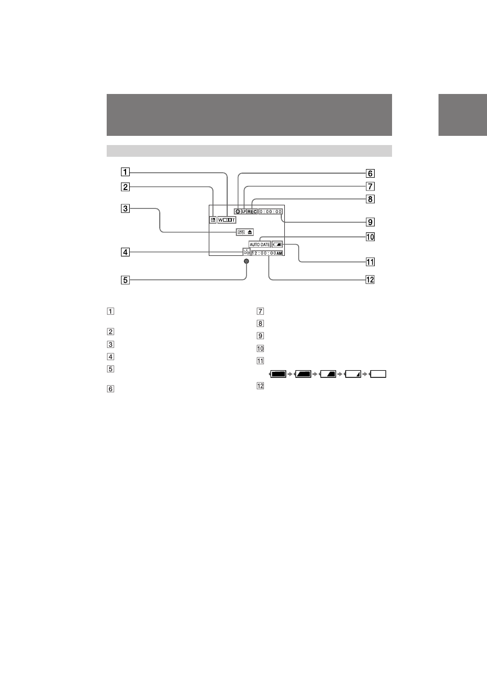 Identifying the parts | Sony CCD-TRV211 User Manual | Page 54 / 56