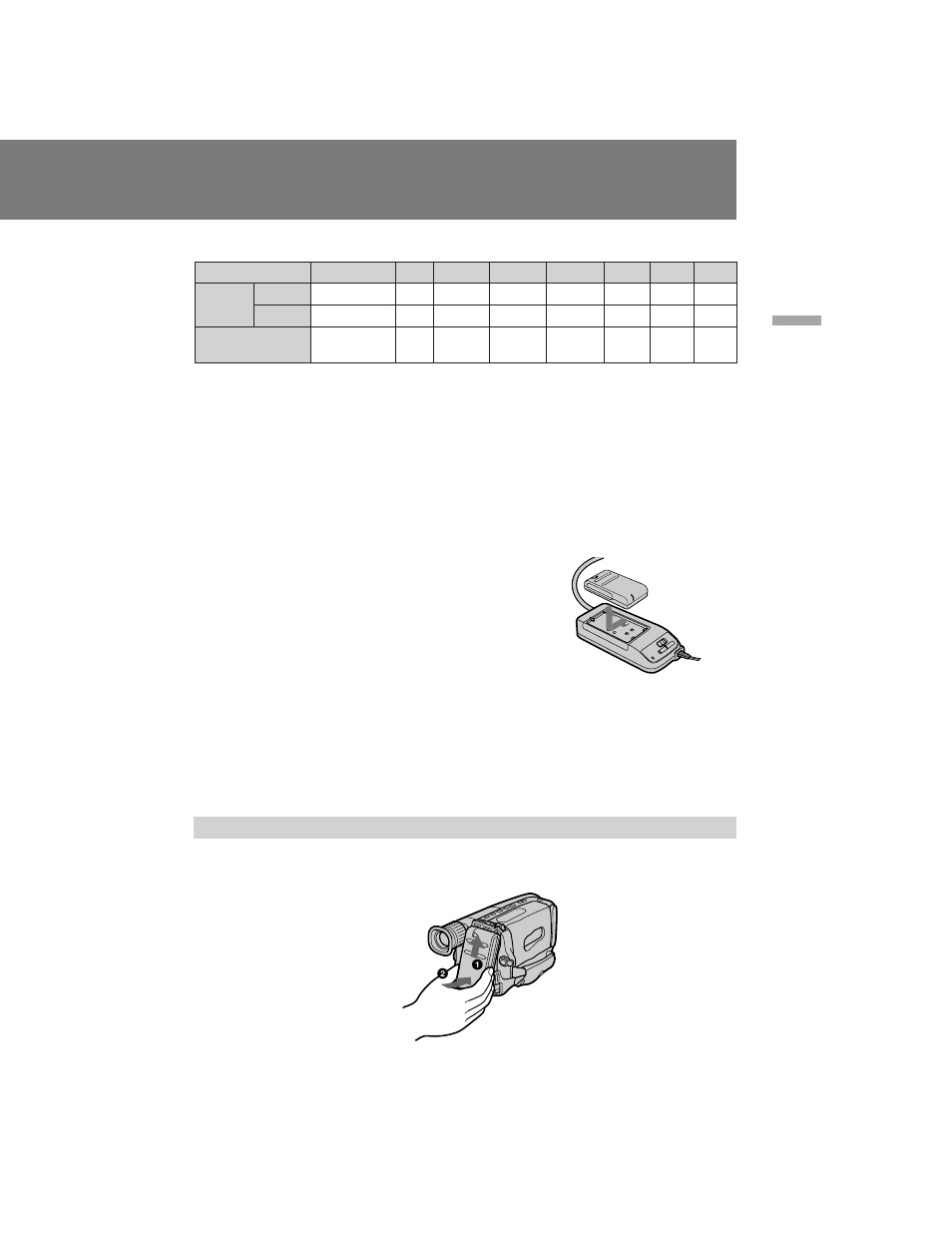 Installing the battery pack | Sony CCD-TRV211 User Manual | Page 7 / 56