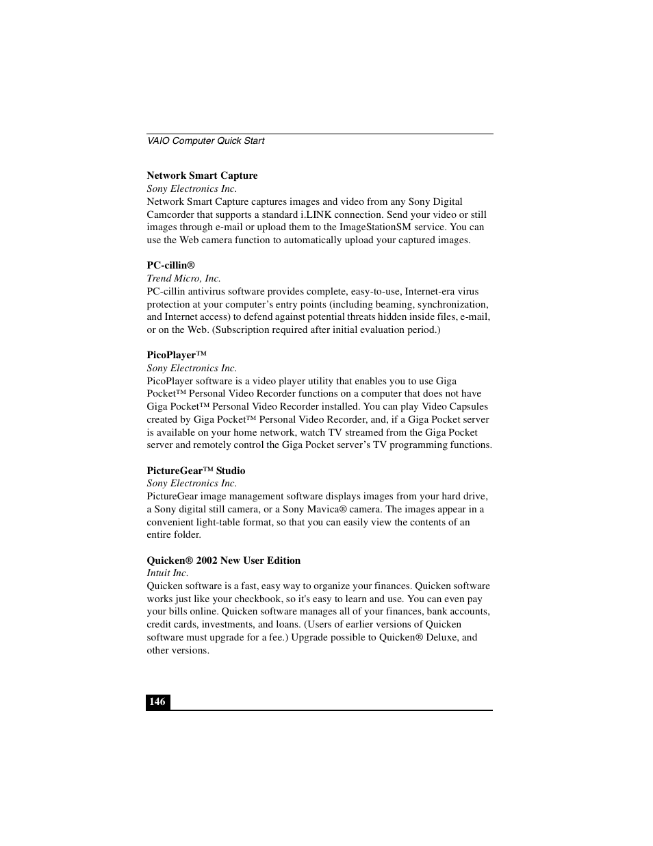 Sony PCG-GRS100 User Manual | Page 146 / 208