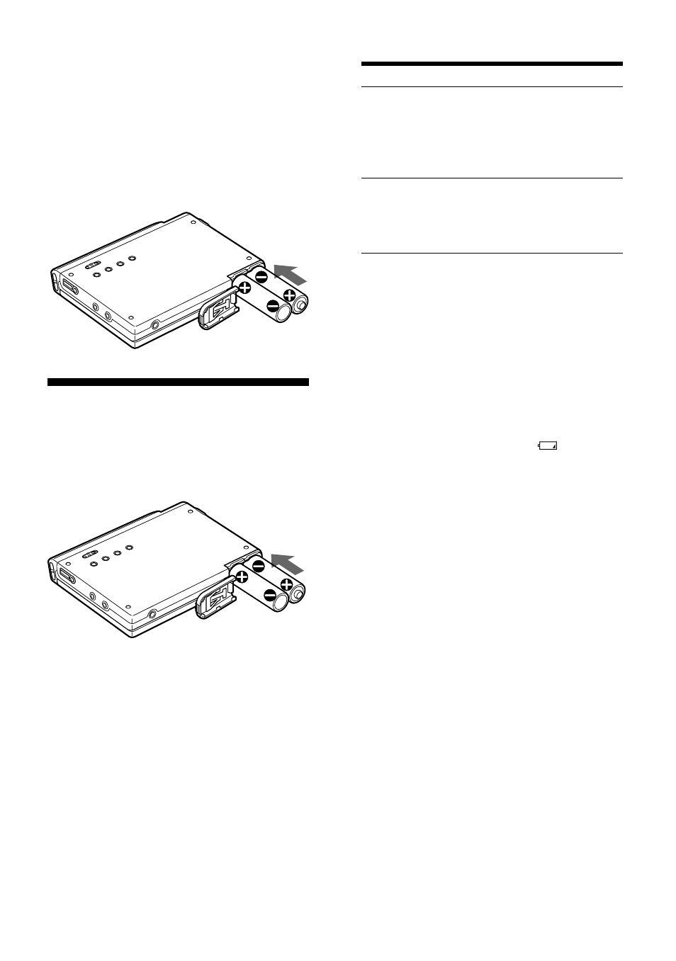 Using on dry batteries | Sony MZ-R37 User Manual | Page 24 / 40