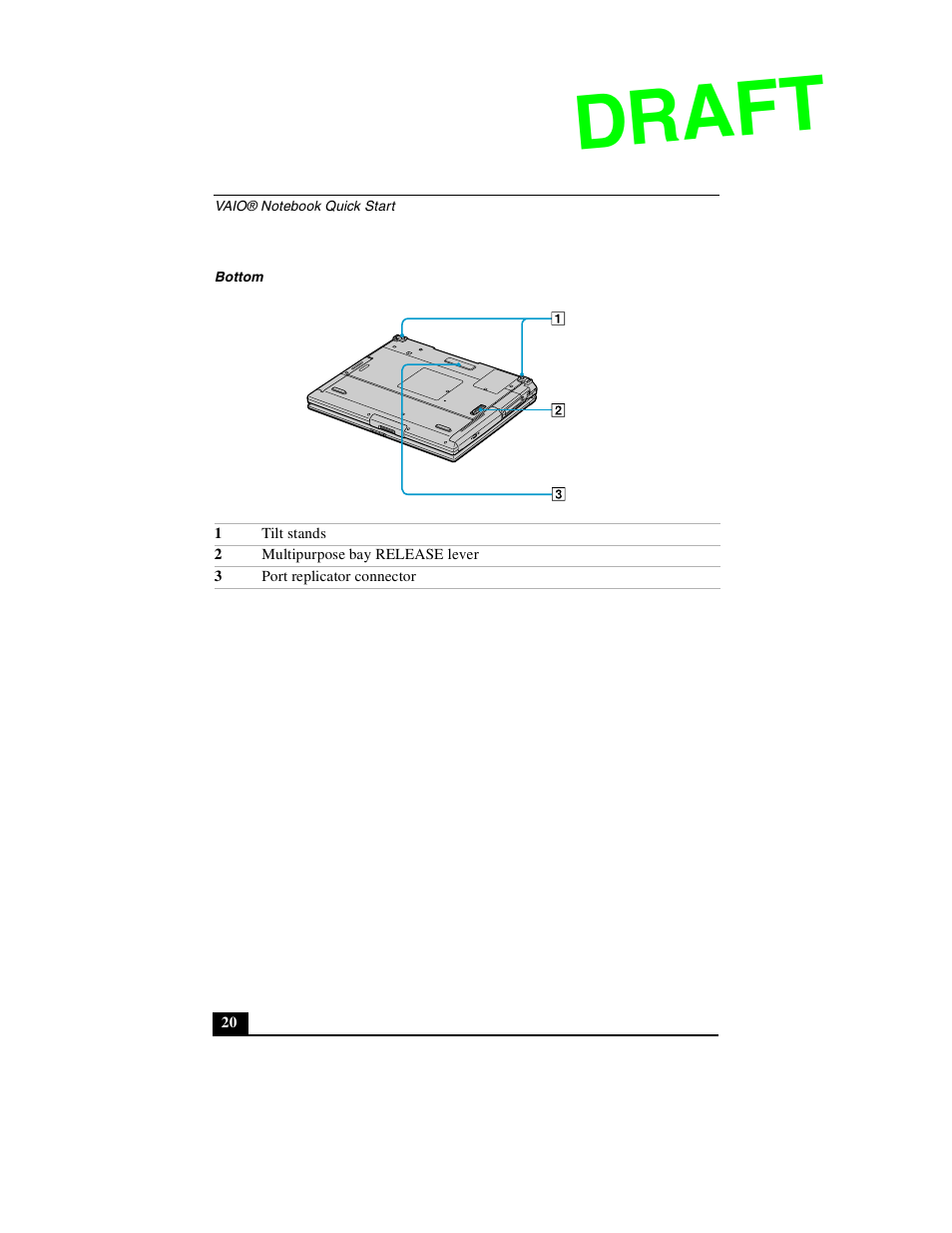 Draft | Sony PCG-GR390P User Manual | Page 20 / 68