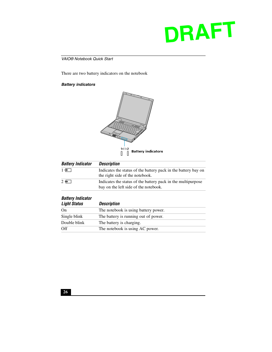 Draft | Sony PCG-GR390P User Manual | Page 26 / 68