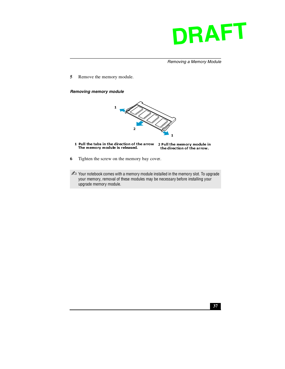 Draft | Sony PCG-GR390P User Manual | Page 37 / 68