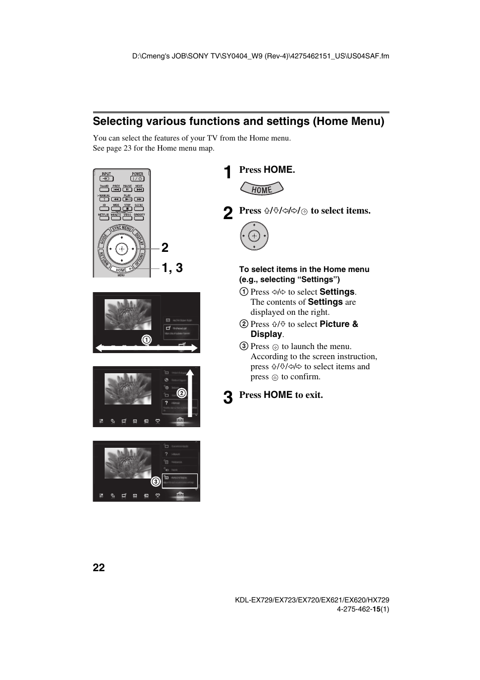 Sony KDL-46EX621 User Manual | Page 22 / 36