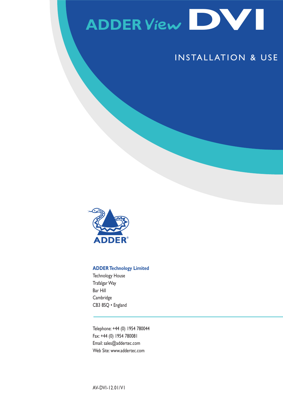Vviie ew w, Adder | Adder Technology RC1 User Manual | Page 48 / 48