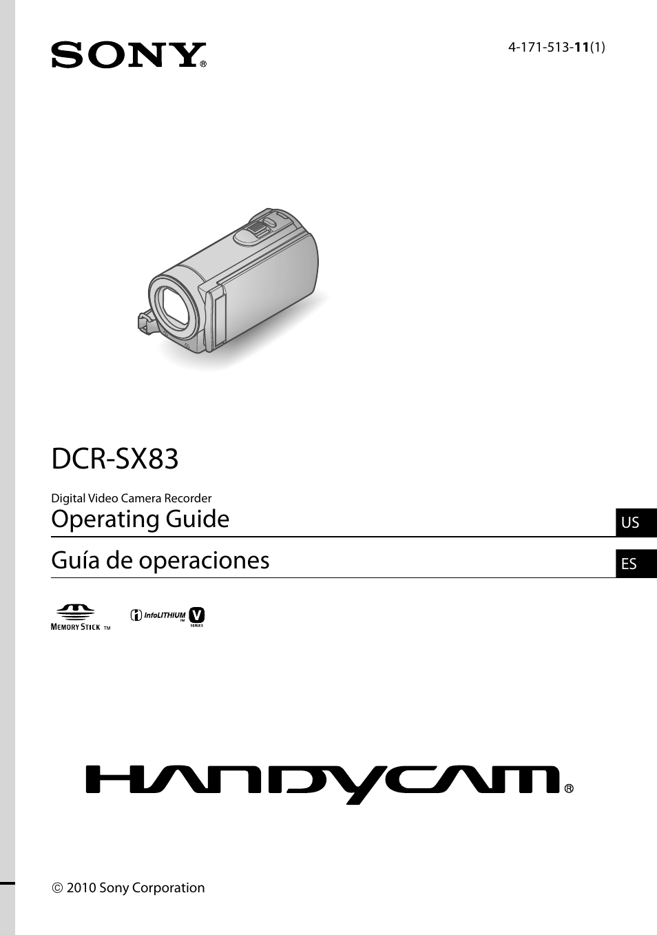 Sony DCR-SX83 User Manual | 124 pages