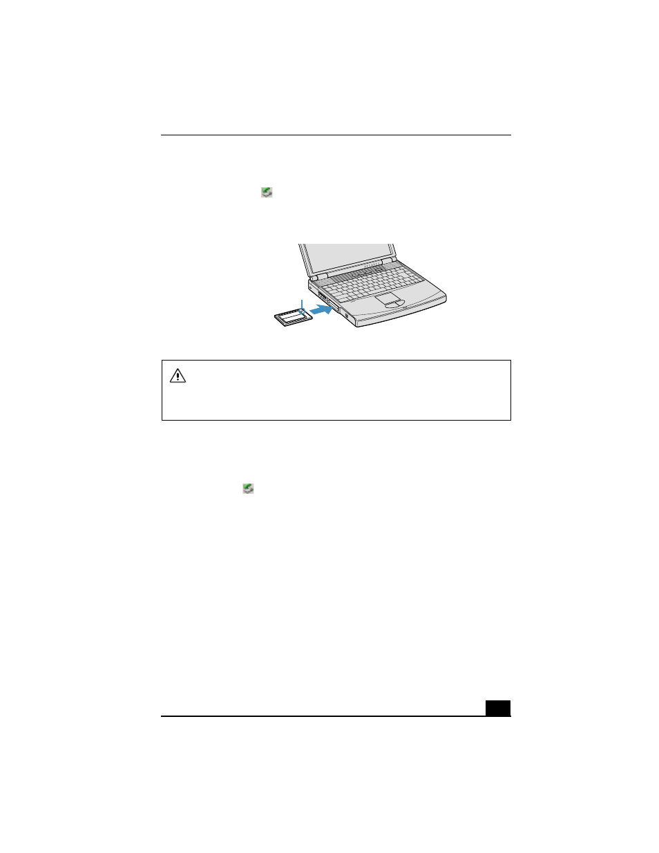 To remove a pc card | Sony PCG-FX310P User Manual | Page 31 / 136