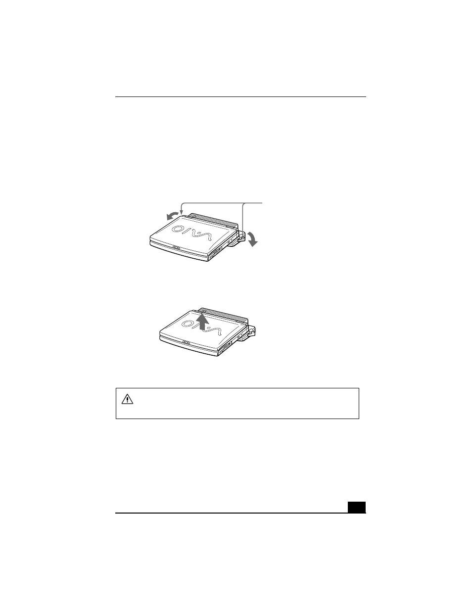 To remove your notebook from the port replicator | Sony PCG-FX310P User Manual | Page 49 / 136