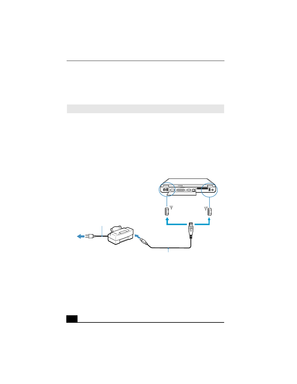 Connecting a usb printer, To connect a usb printer | Sony PCG-FX310P User Manual | Page 52 / 136