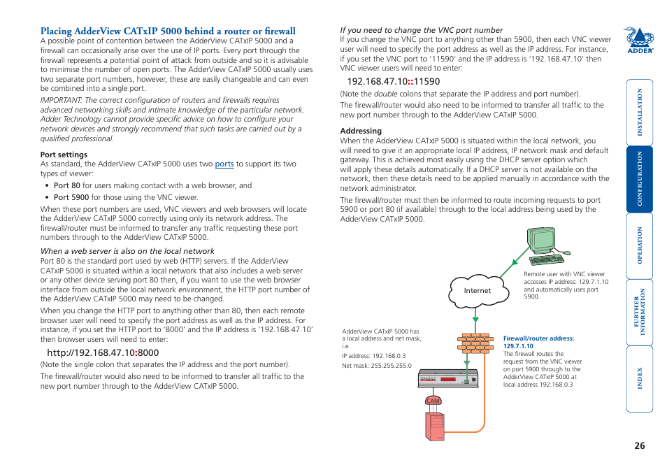 Adder Technology 5000 User Manual | Page 27 / 94