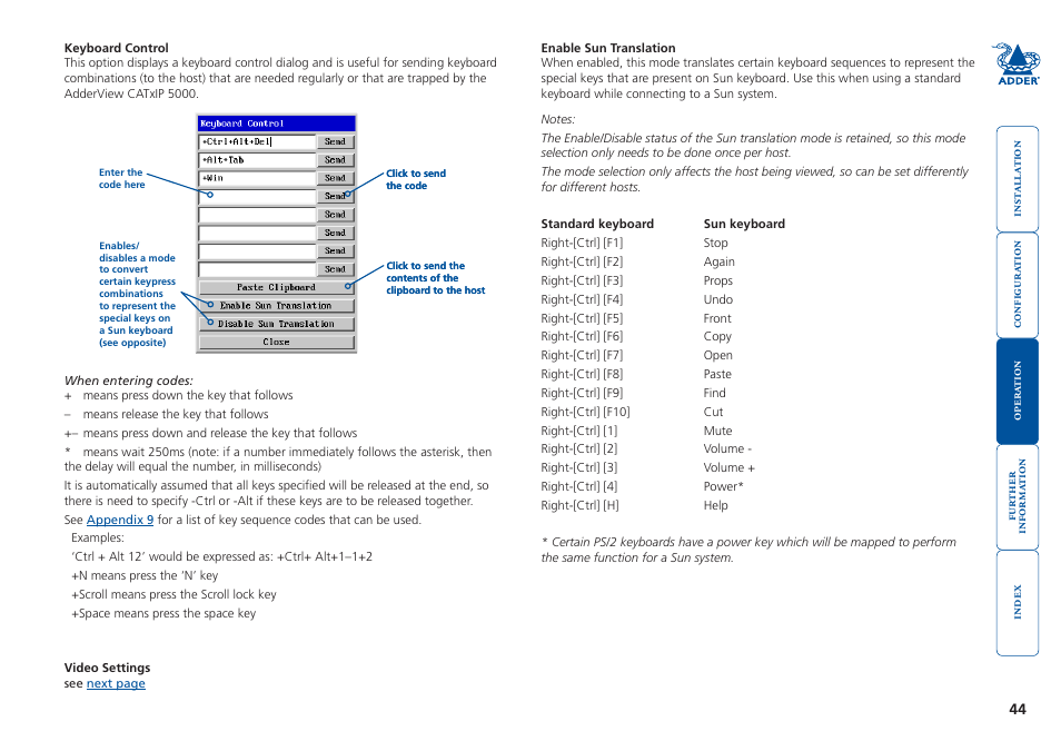 Adder Technology 5000 User Manual | Page 45 / 94