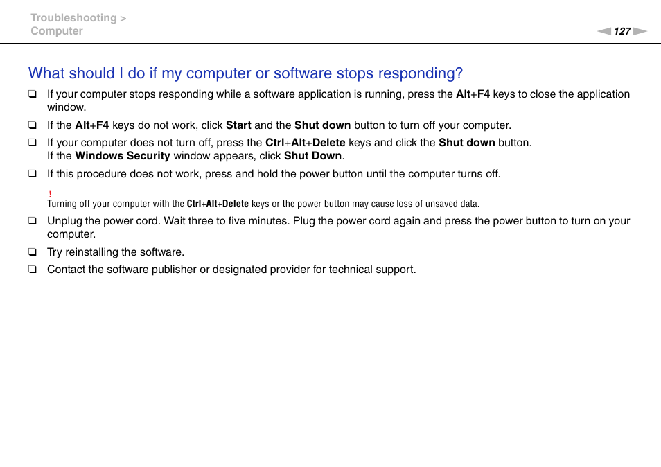 Sony VPCL112GX User Manual | Page 127 / 164