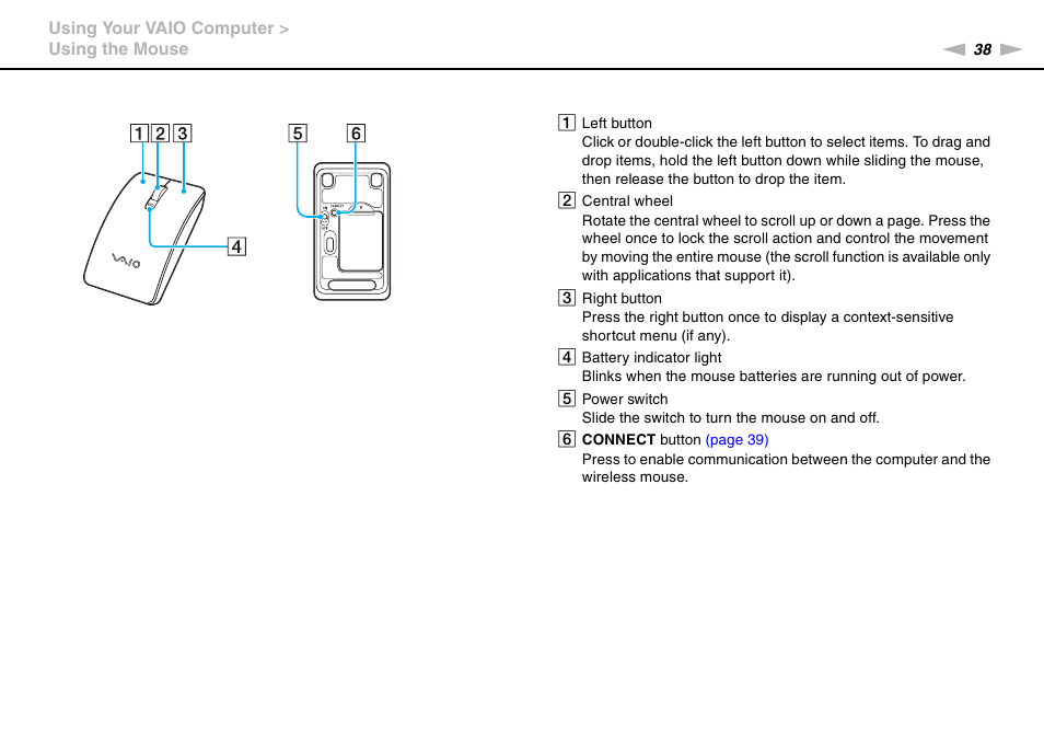 Sony VPCL112GX User Manual | Page 38 / 164