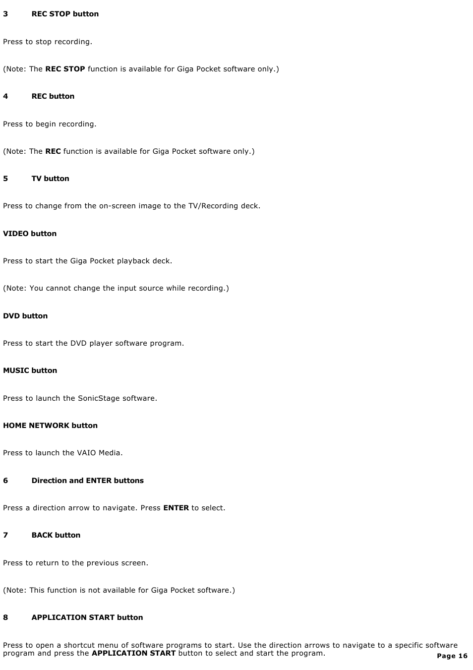 Sony PCV-RS730G User Manual | Page 16 / 161